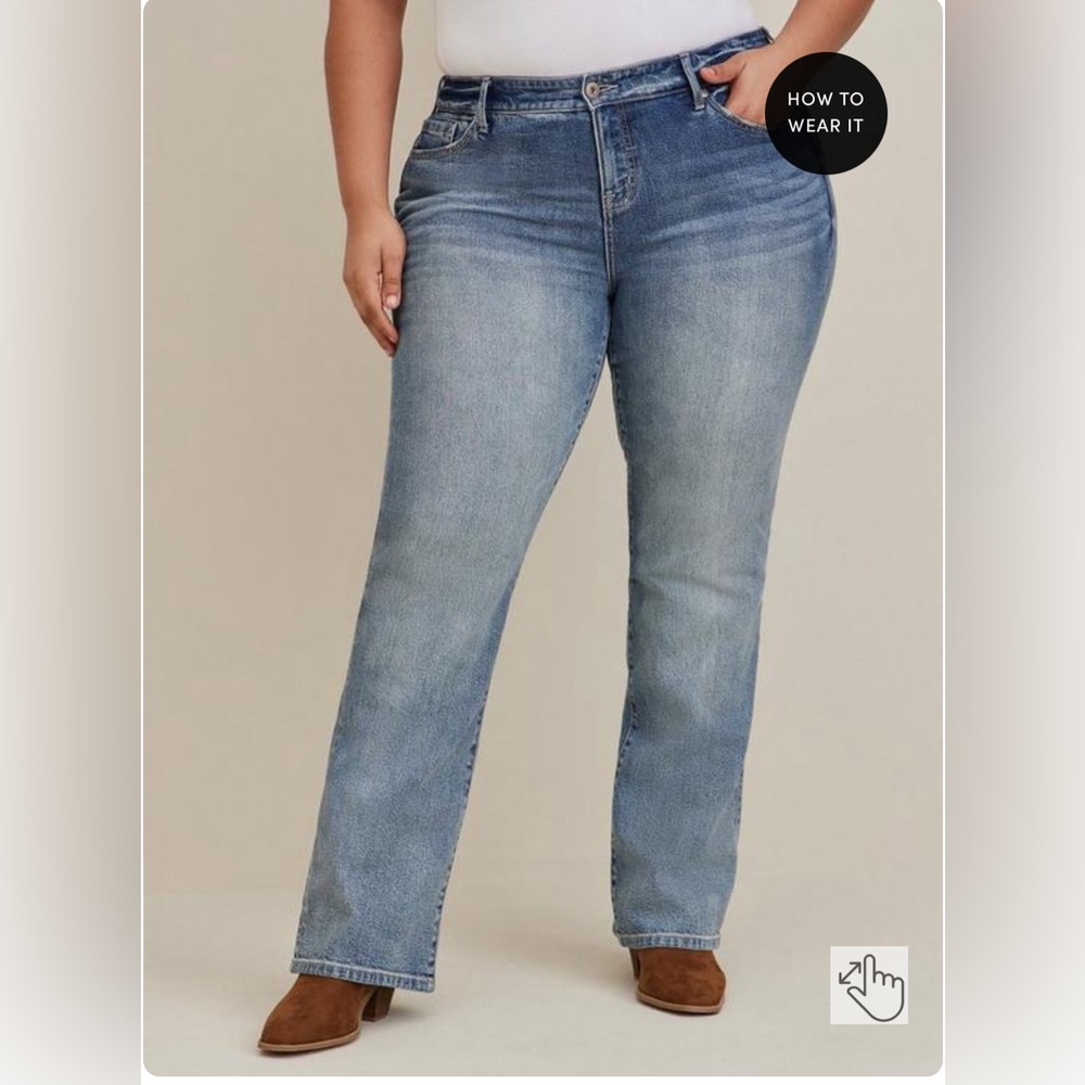 Perfect Slim Boot Classic Denim Mid-Rise Jean in “Laurel Canyon” 20Short - Picture 2 of 6